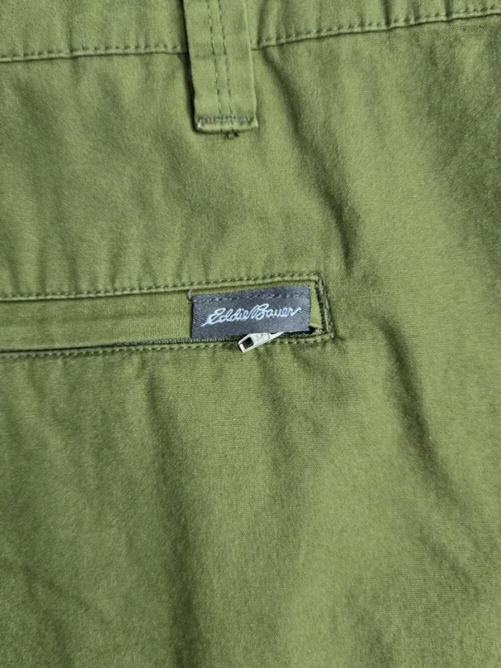 Eddie Bauer Men's Classic Fit Canvas Utility Shorts TWO pairs 42 Blue and Green